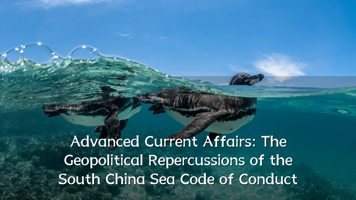 Advanced Current Affairs: The Geopolitical Repercussions of the South China Sea Code of Conduct