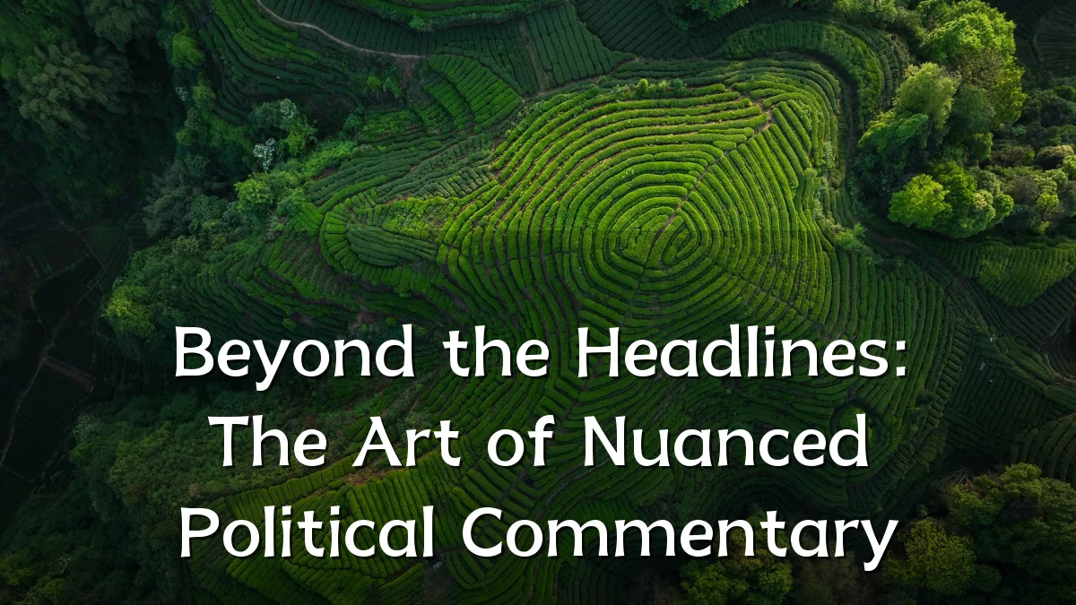 Beyond the Headlines: The Art of Nuanced Political Commentary