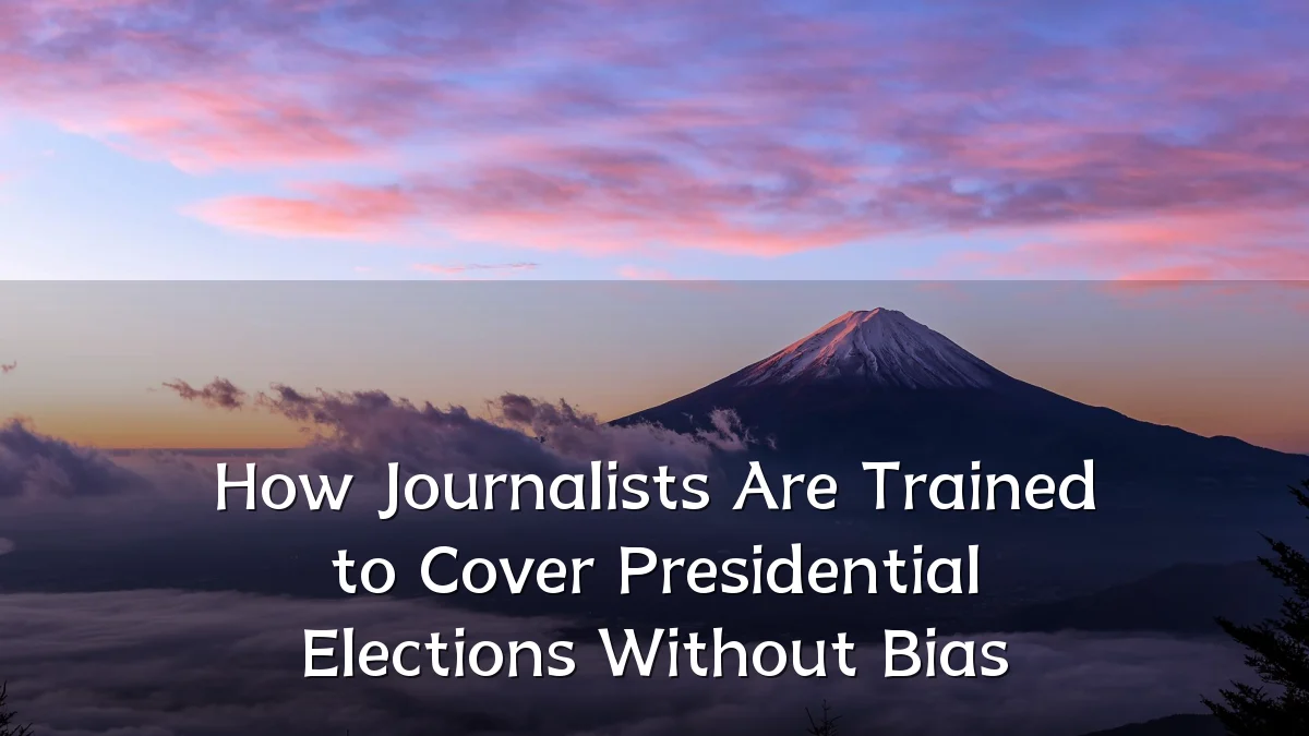 How Journalists Are Trained to Cover Presidential Elections Without Bias