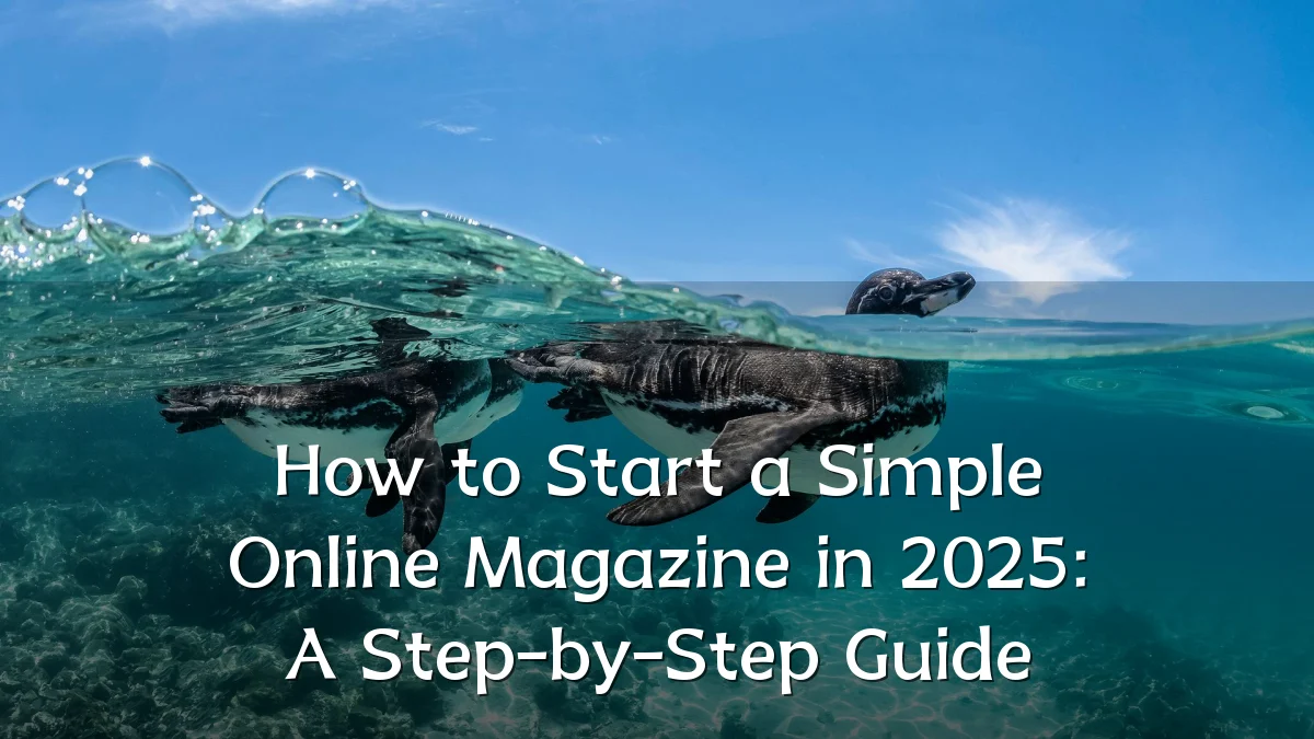 How to Start a Simple Online Magazine in 2025: A Step-by-Step Guide