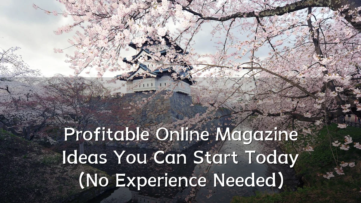 Profitable Online Magazine Ideas You Can Start Today (No Experience Needed)