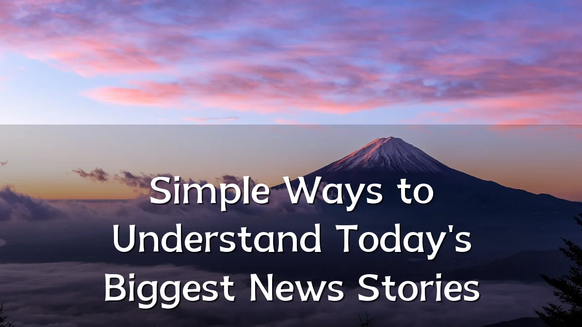Simple Ways to Understand Today's Biggest News Stories