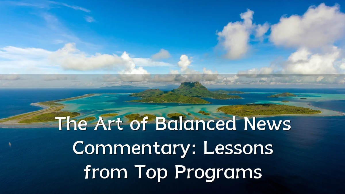 The Art of Balanced News Commentary: Lessons from Top Programs