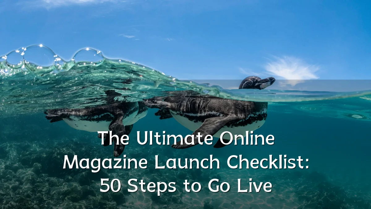 The Ultimate Online Magazine Launch Checklist: 50 Steps to Go Live
