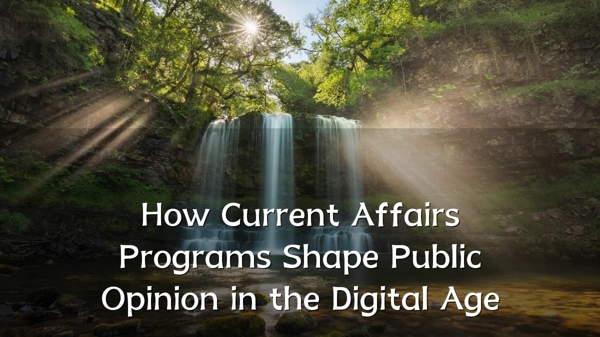 How Current Affairs Programs Shape Public Opinion in the Digital Age