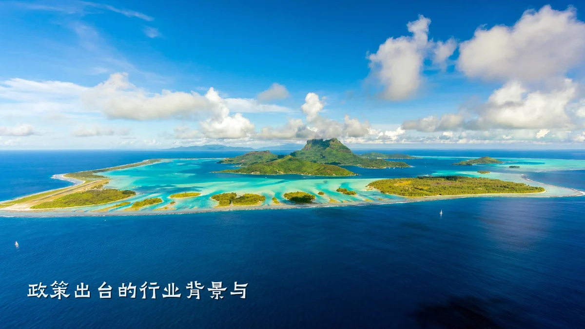 政策出台的行业背景与